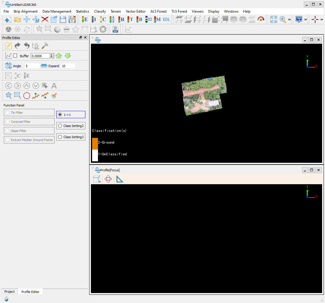 LiDAR360 Point Cloud Classification