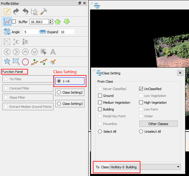 LiDAR360 Point Cloud Classification