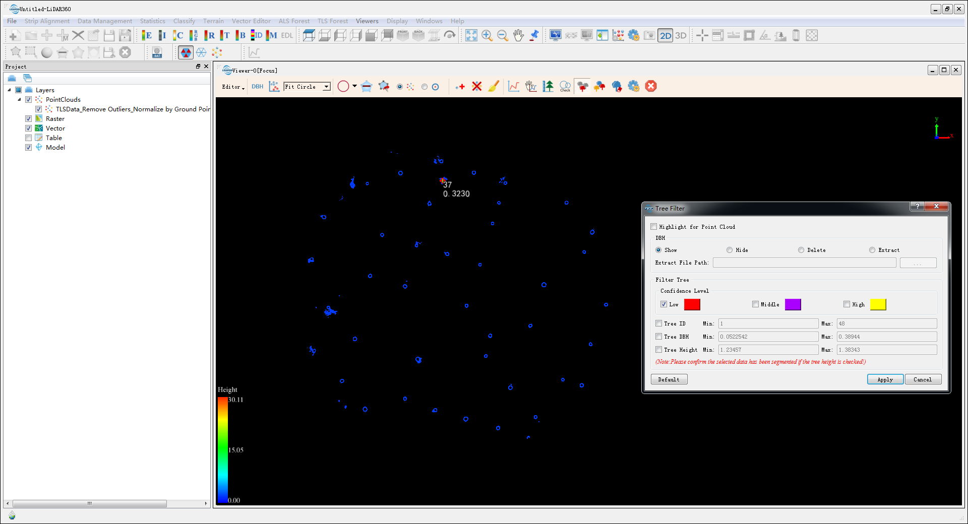 LiDAR360 TLS Forest