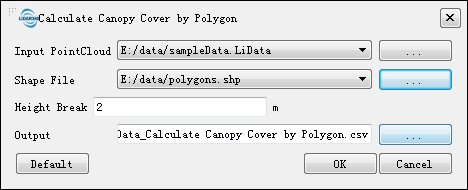 CanopyCoverInterfacebyPolygon