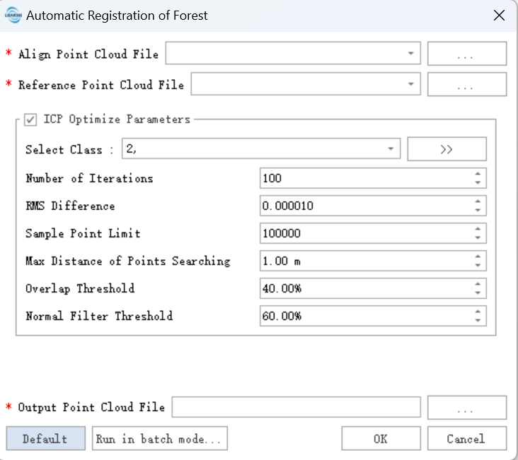 Automatic Registration of Forest