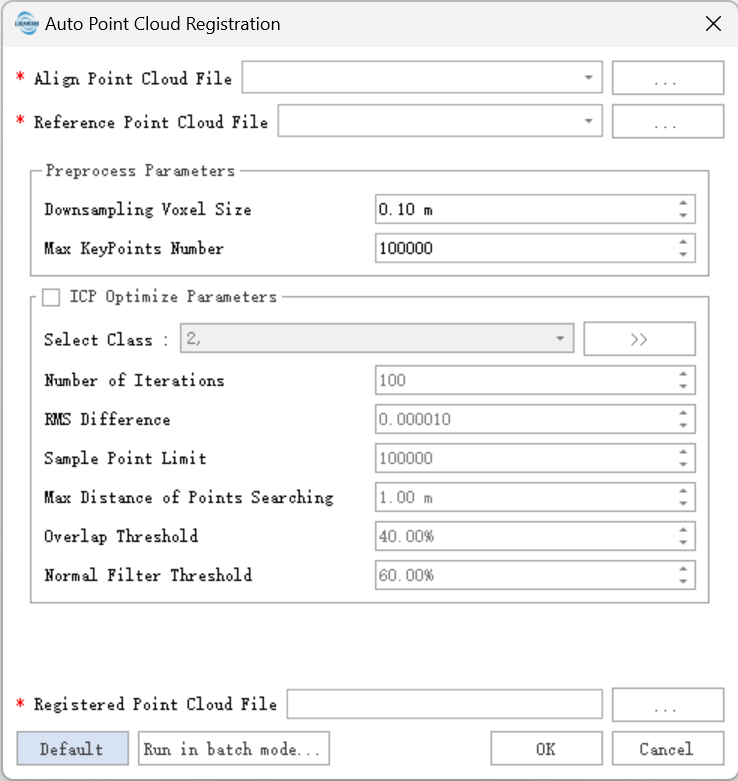 Automatic Point Cloud Registration