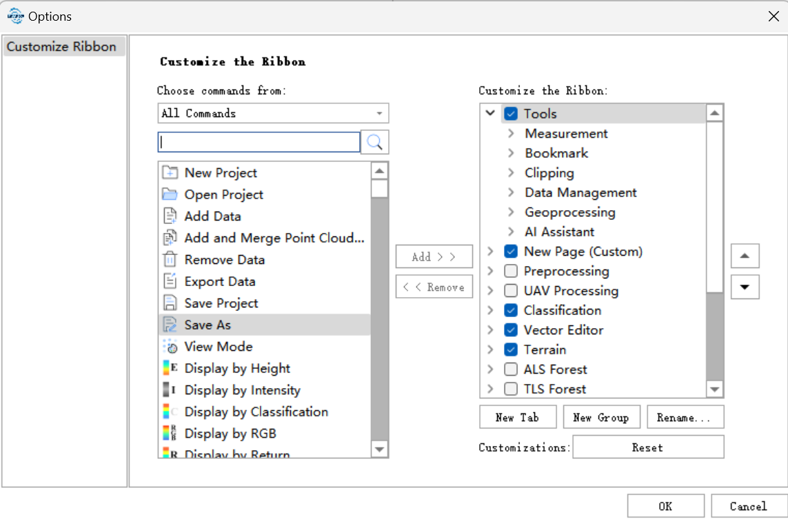 Custom Operation Mode