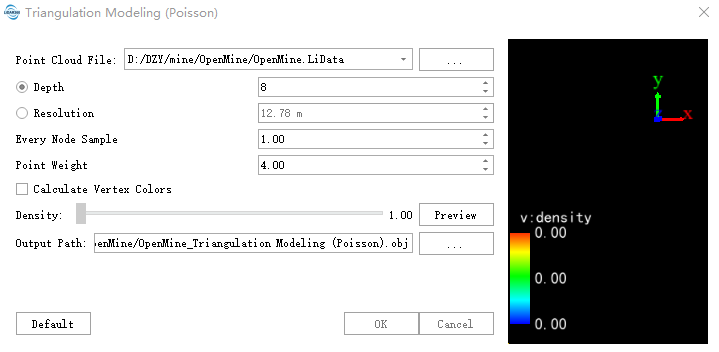 Tunnel Mesh Recon Poisson
