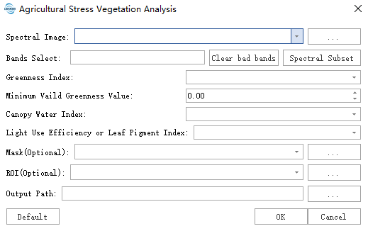 Agricultural Stress Vegetation Analysis