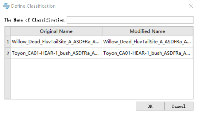 Show Selected Spectrum