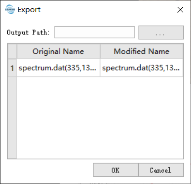 Show Selected Spectrum