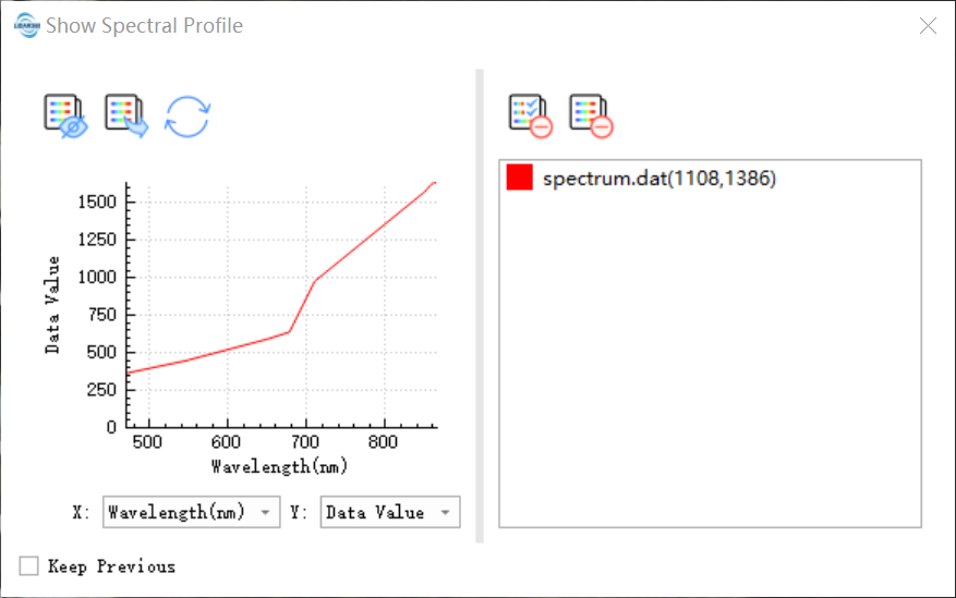 Show Selected Spectrum