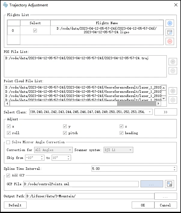 Add Control Point File