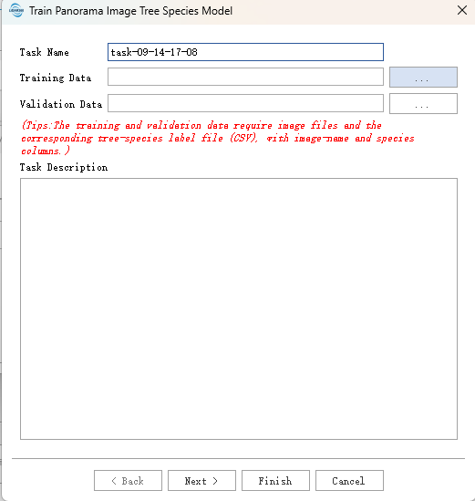 Add Tree Species Recognition Training Task