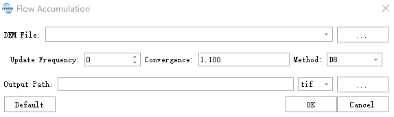 Flow Accumulation Main Interface