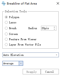 平面区域断裂线