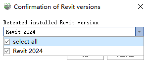 Revit Version Selection