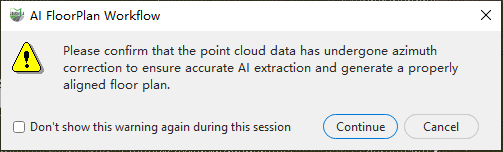 Azimuth correction prompt