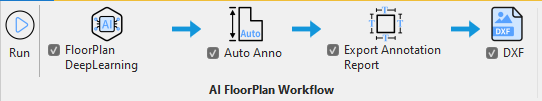 AI Floor Plan workflow function selection