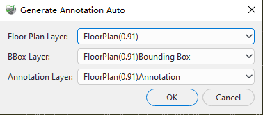 Auto Anno parameter dialog