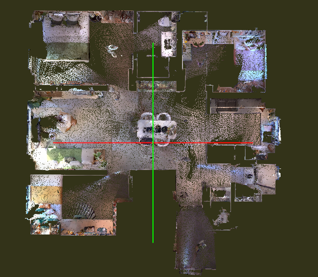 Azimuth Correction 2D point cloud view