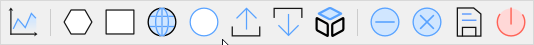 Gaussian selection toolbar