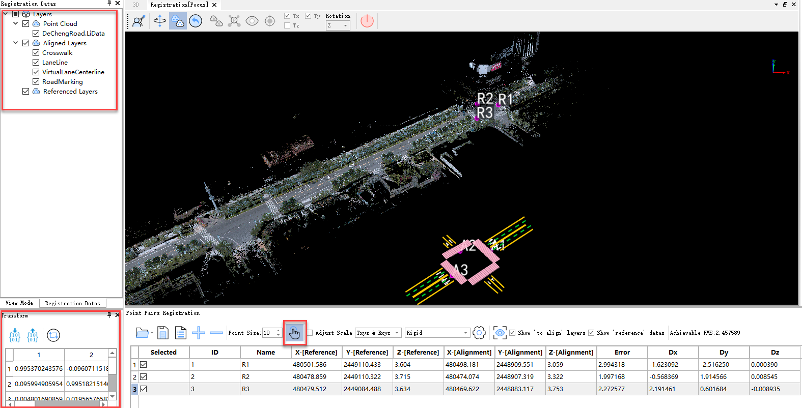 Point Pair Selection