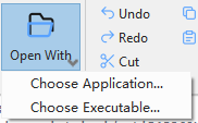 Choose an external editor