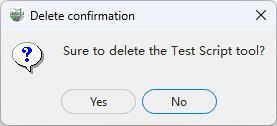 Delete confirmation