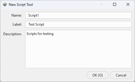 Script Tool details
