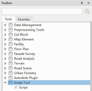 Script Tools in the Toolbox
